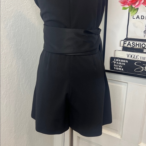 Maje Black Tie Waist Romper Size 38/M - Picture 6 of 10